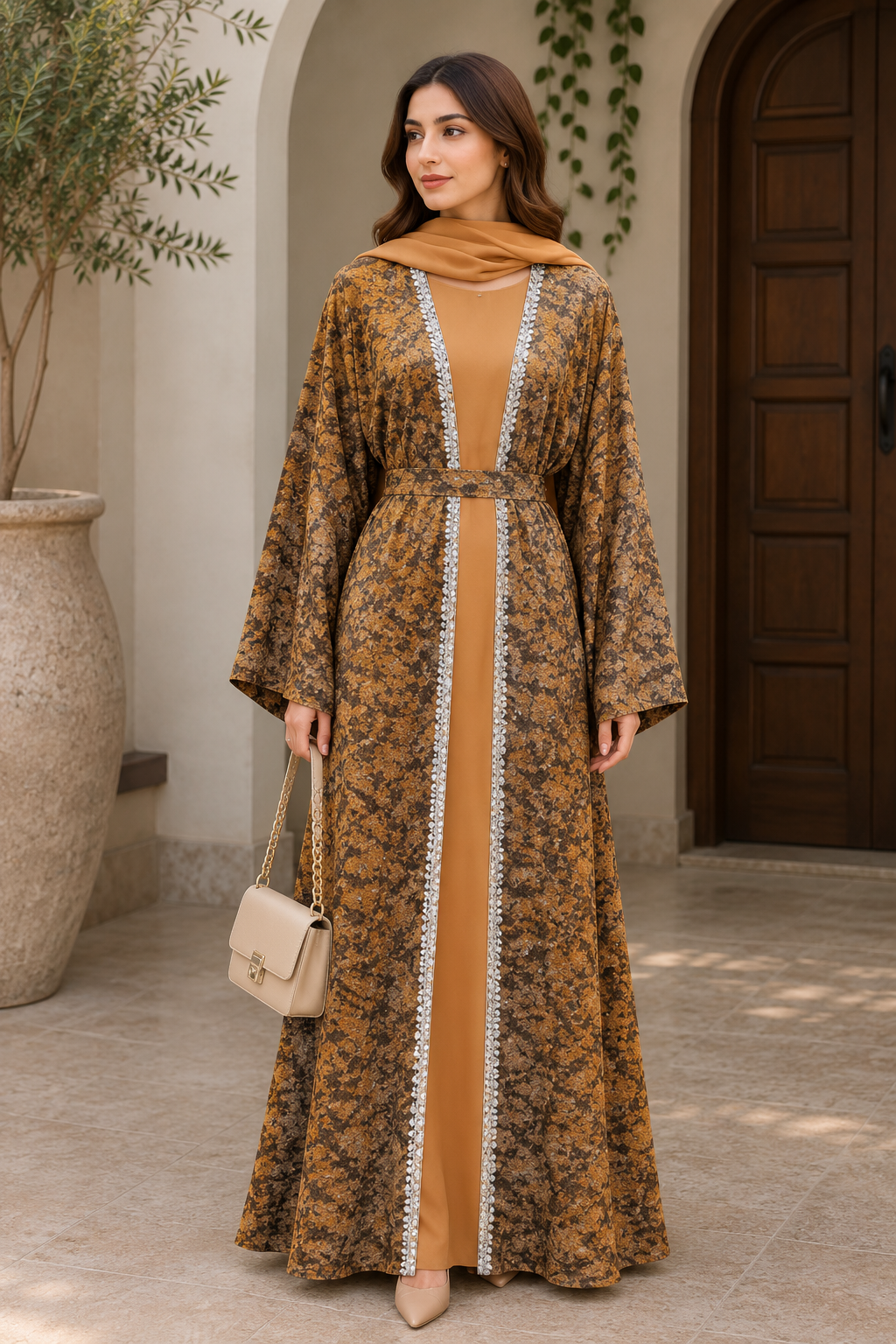 amber-floral-print-belted-abaya