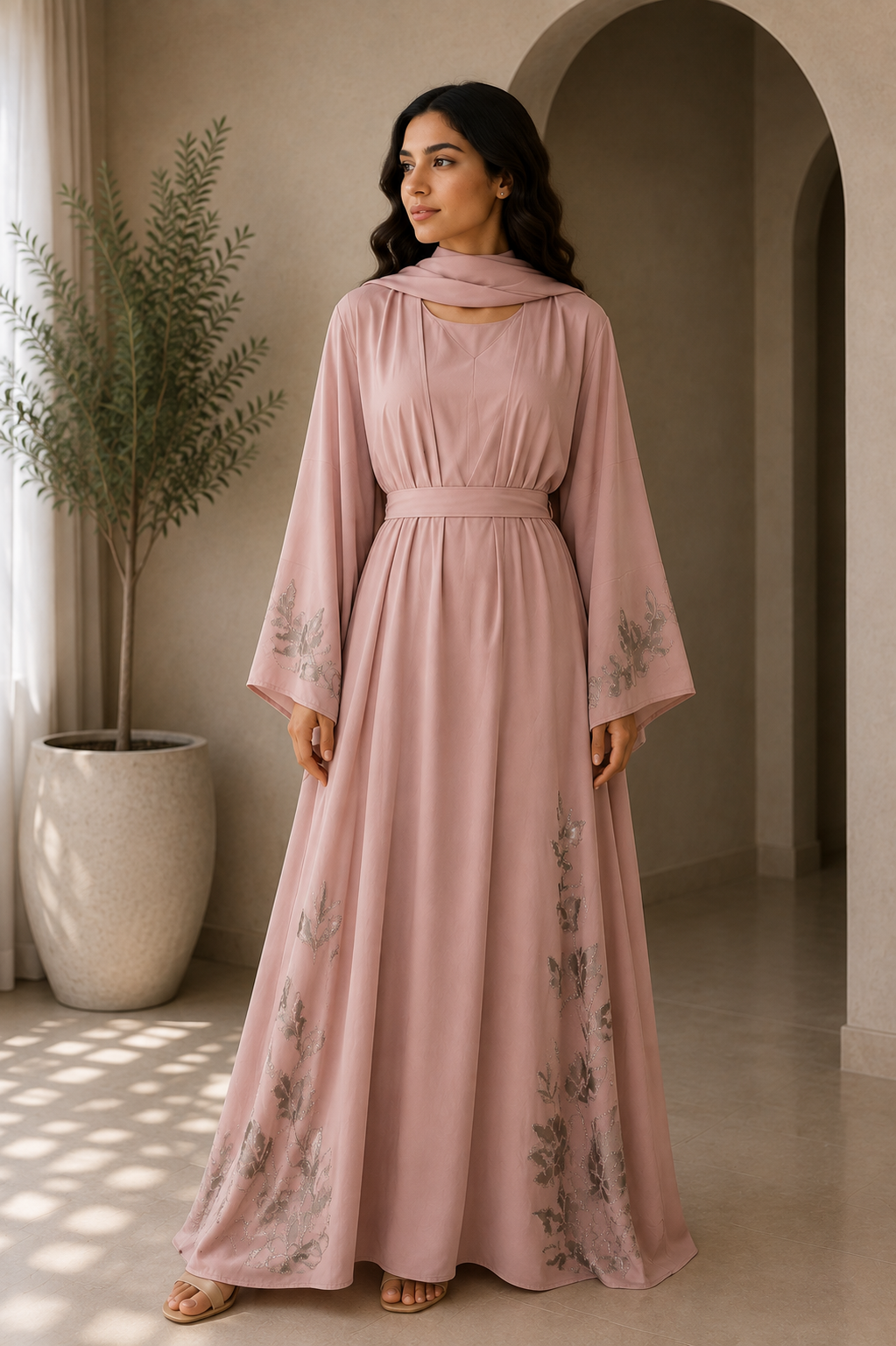 blush-sprig-belted-two-piece