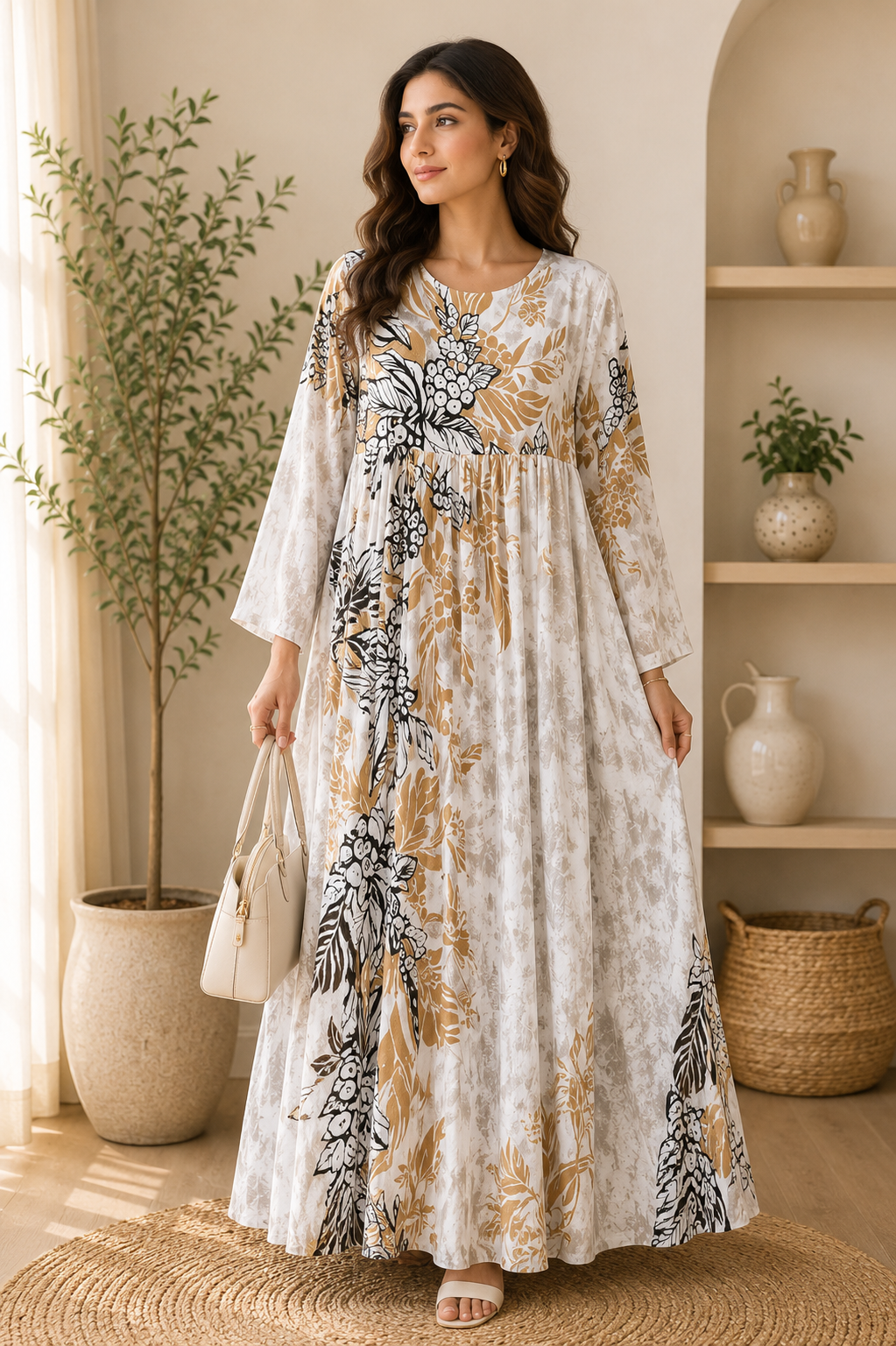 golden-palm-gathered-summer-abaya