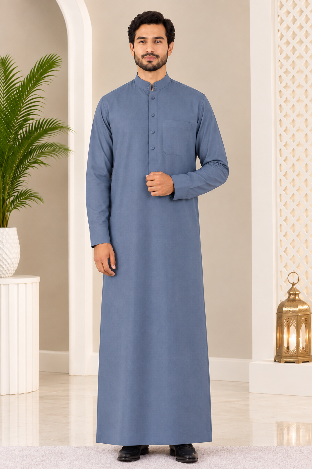 denim-blue-classic-button-down-kurta-set