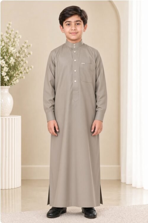 Little Grey Button Down Kameez