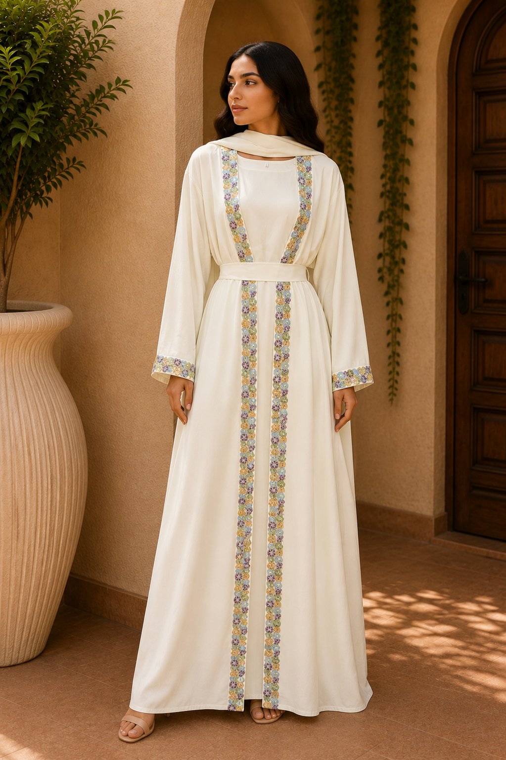 ivory-blossom-trail-belted-abaya