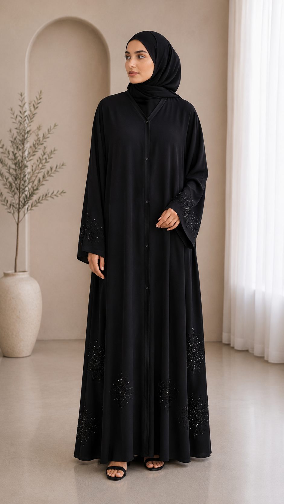 onyx-button-front-sparkle-abaya