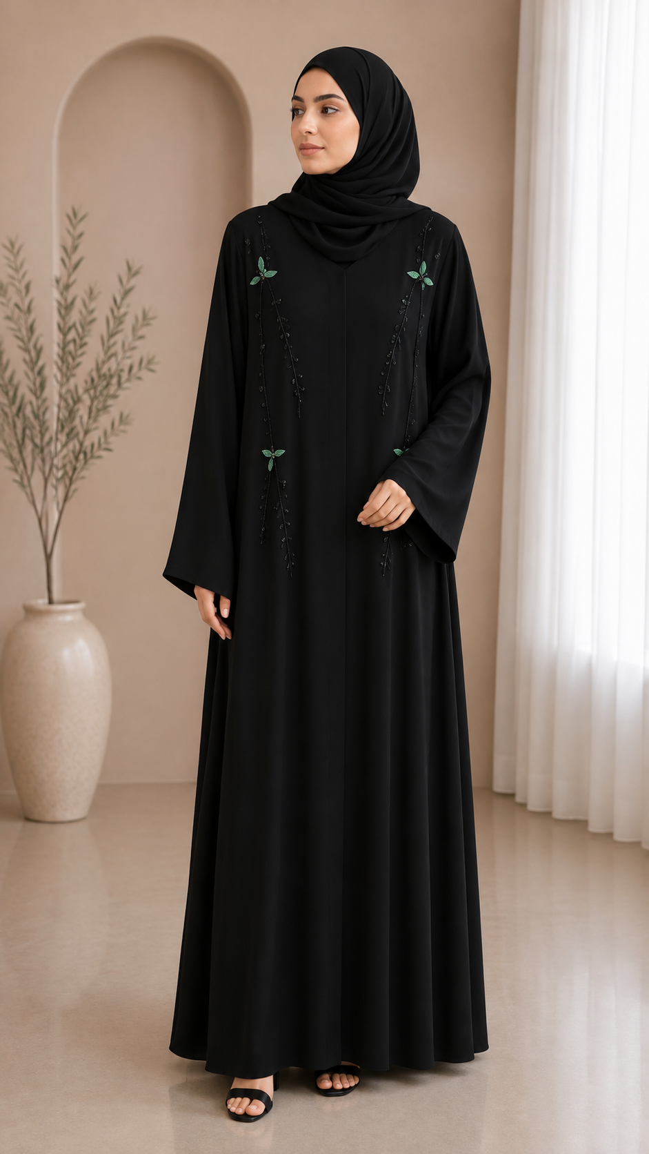 onyx-emerald-sprig-abaya