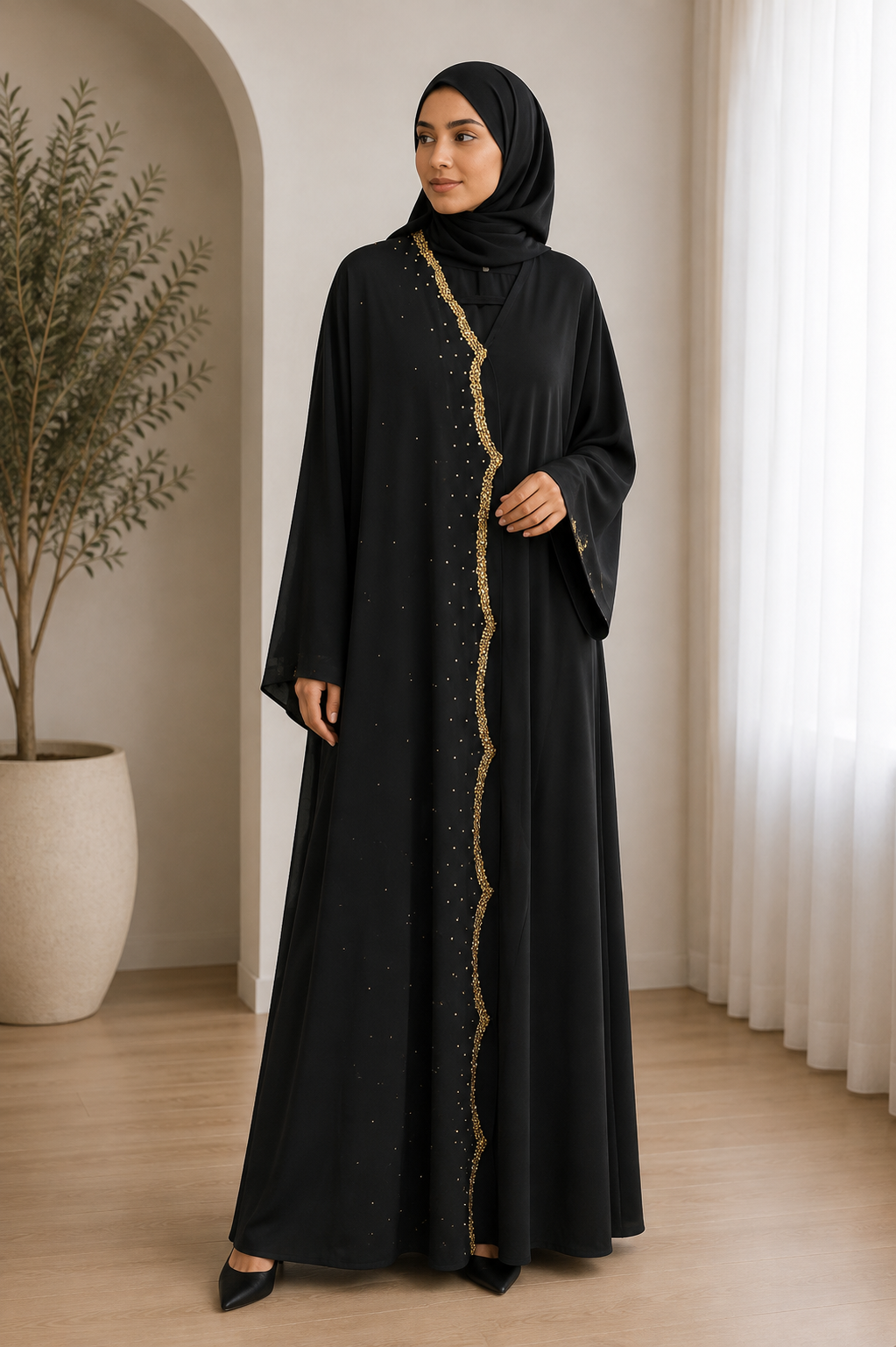 onyx-golden-wave-scatter-abaya