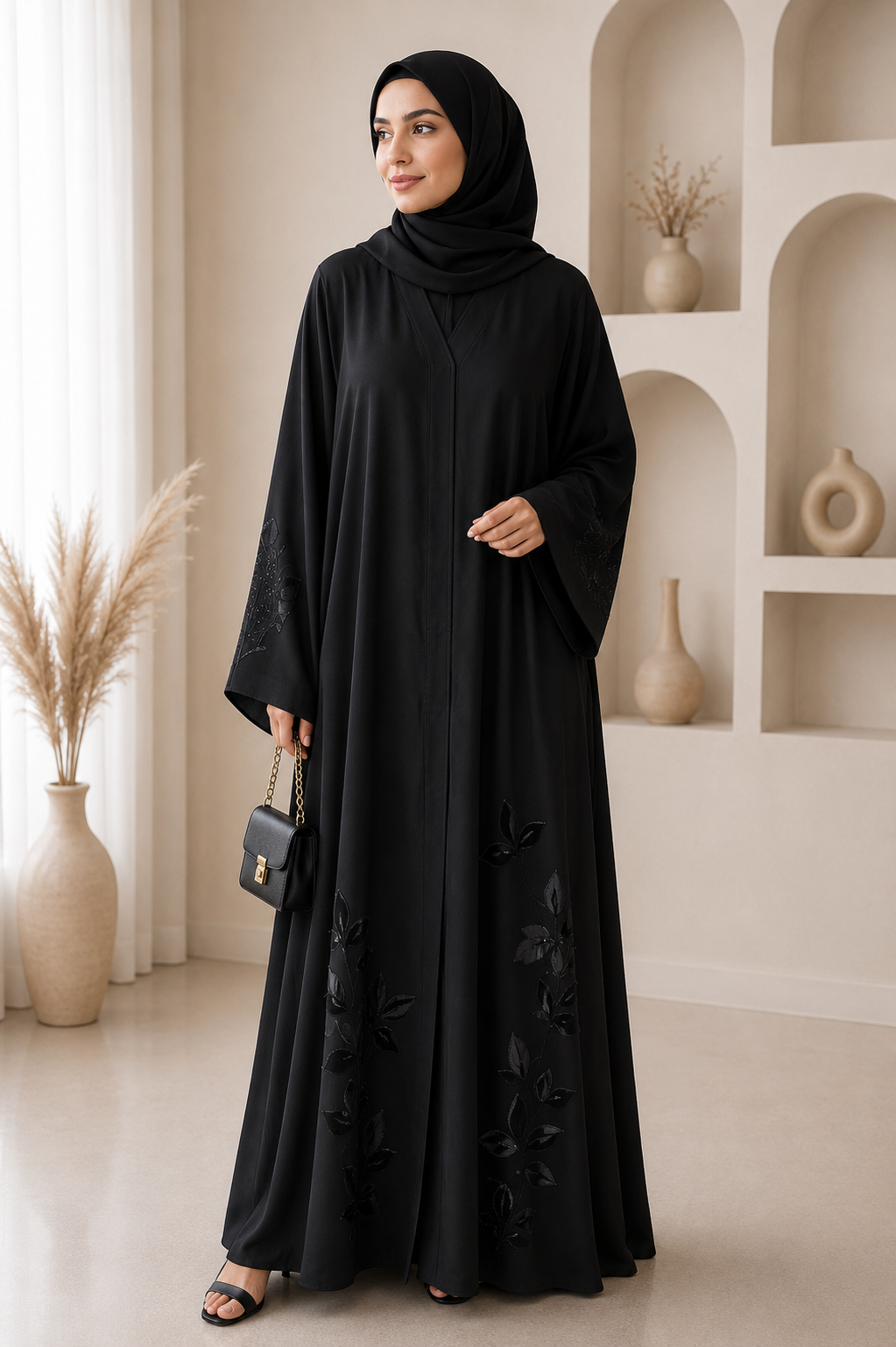 onyx-leaf-hem-abaya
