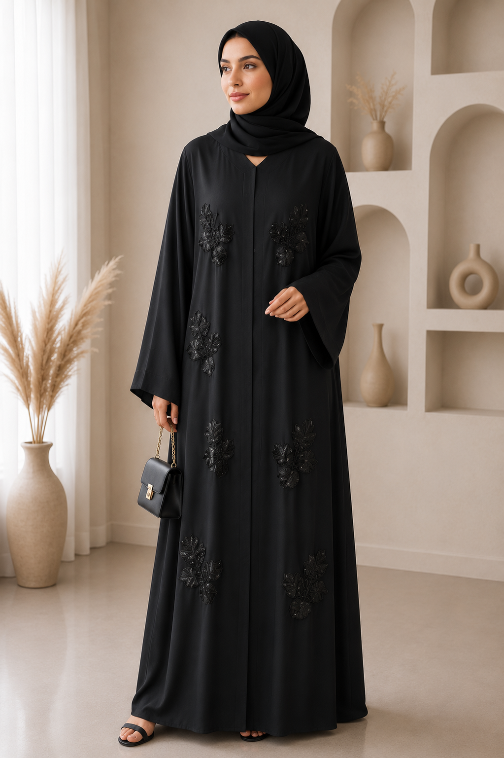 onyx-rose-cluster-abaya
