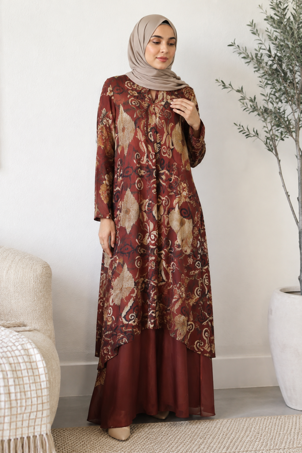 rustic-ikat-layered-abaya