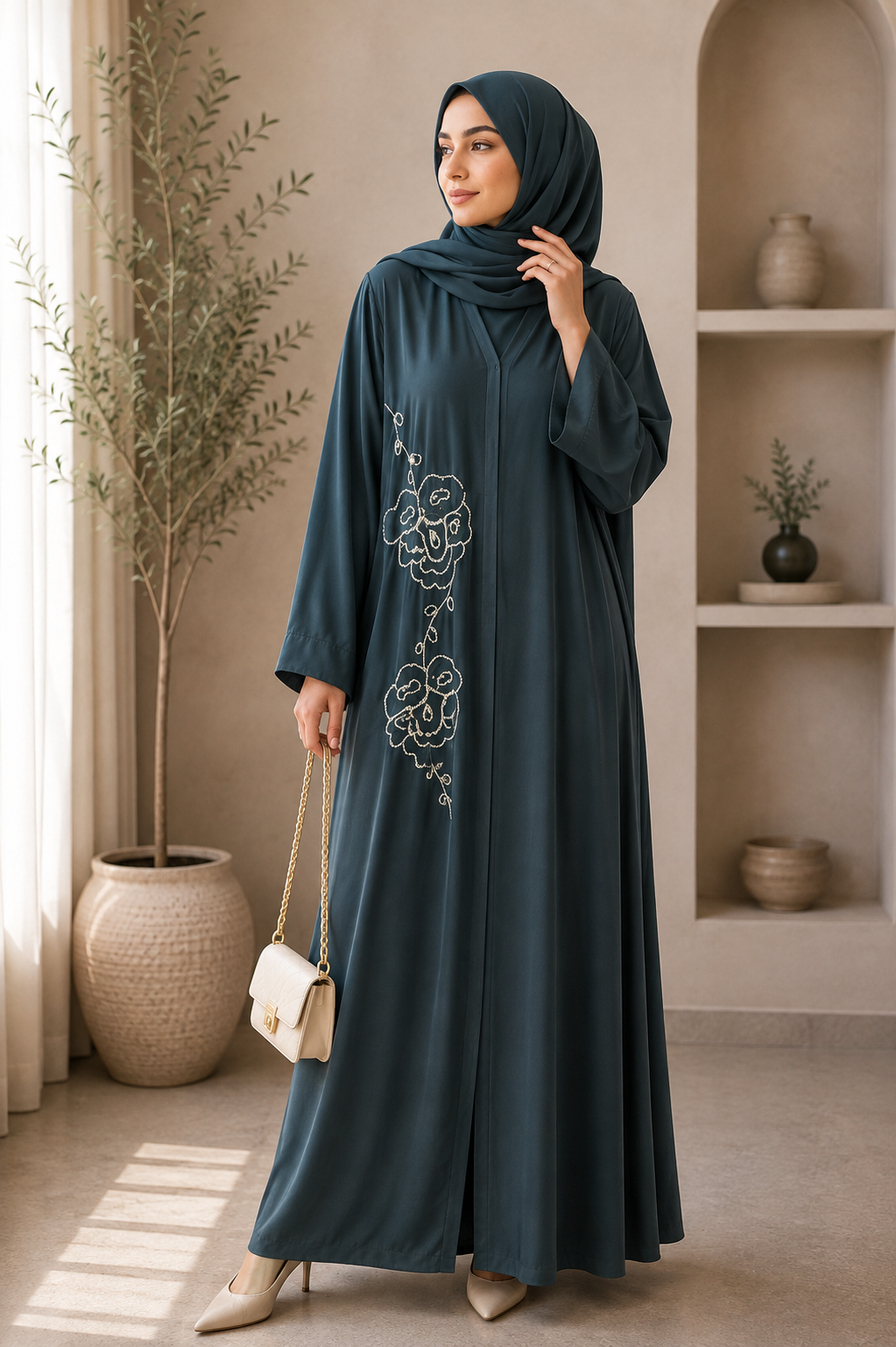 teal-rosette-embroidered-open-abaya