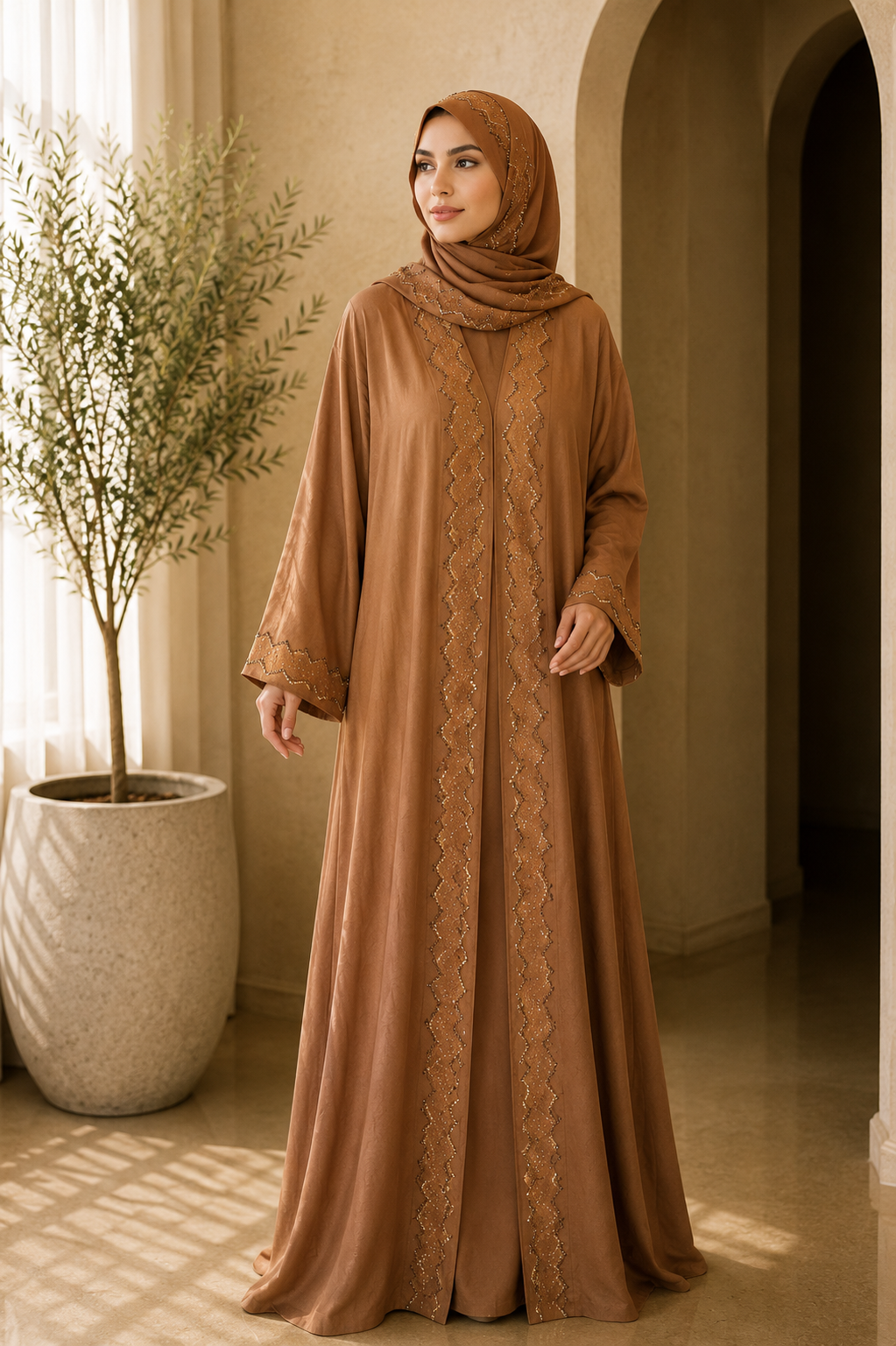 the-caramel-scallop-trim-abaya