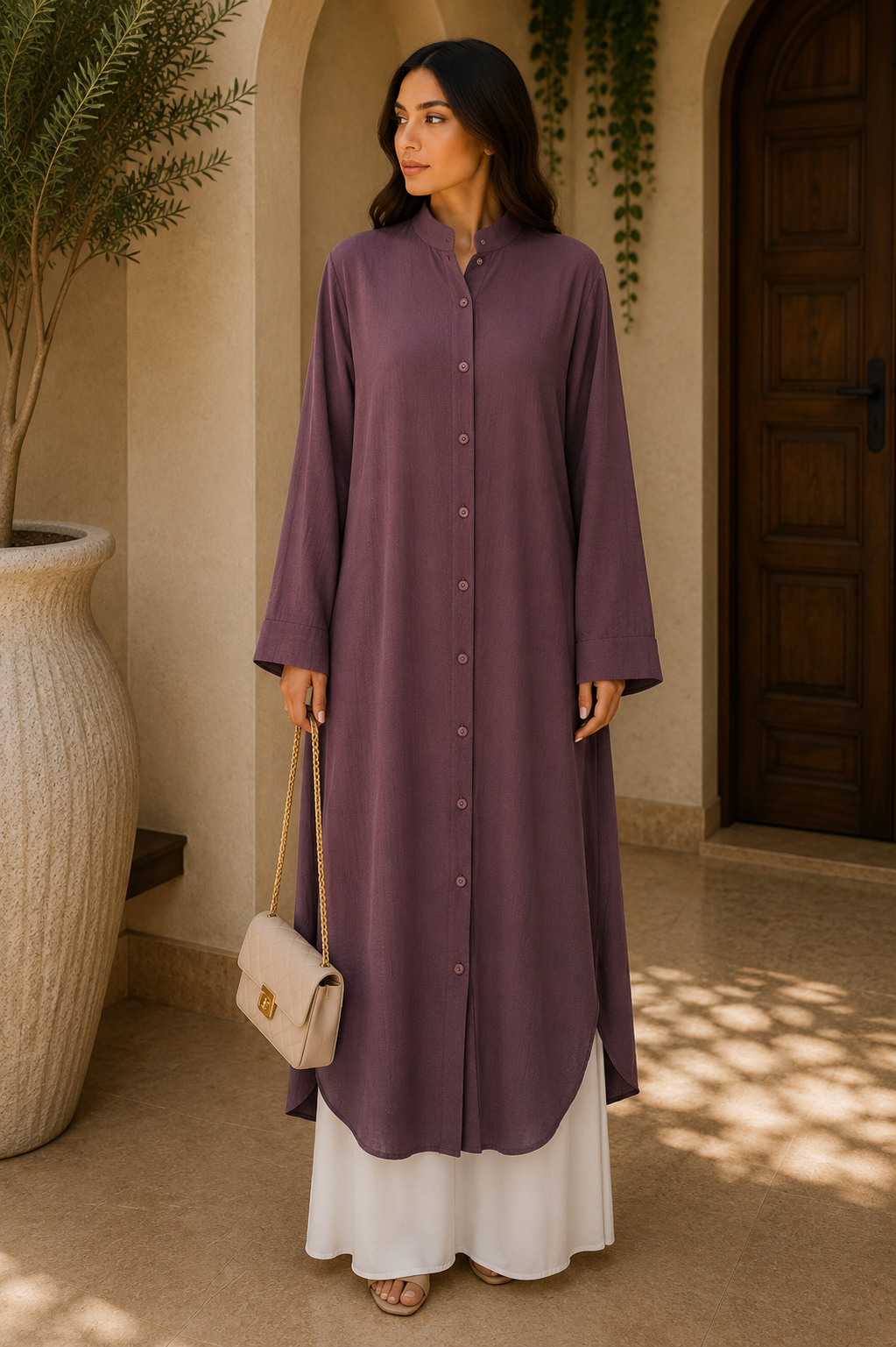 the-mauve-curve-hem-long-shirt