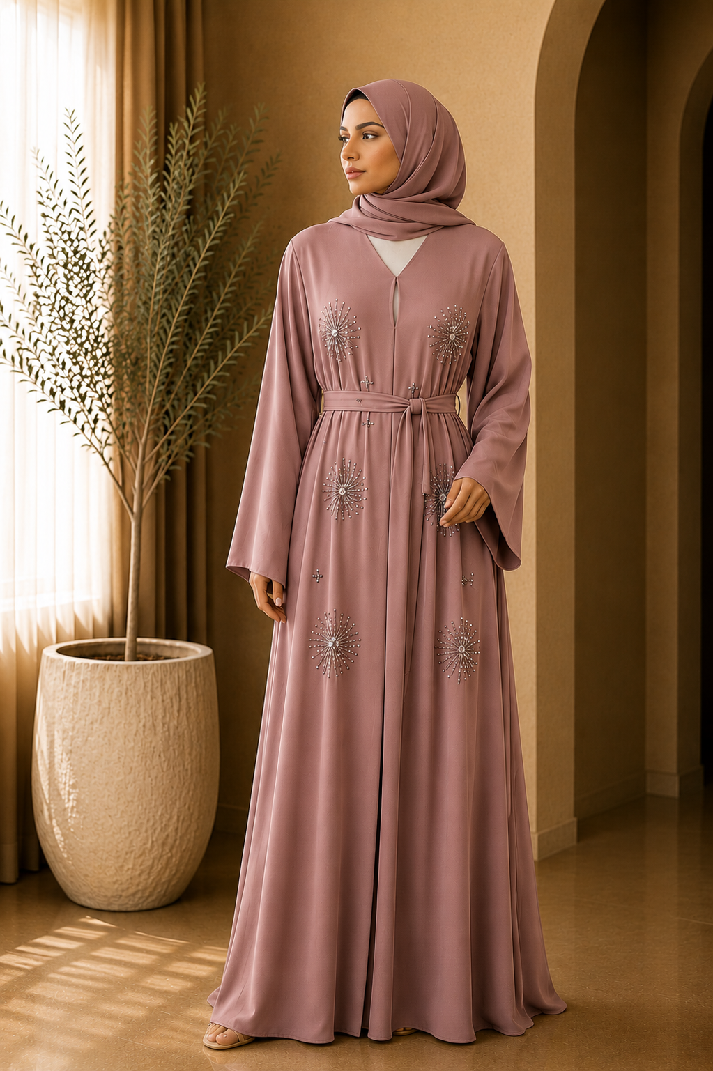the-mauve-starburst-belted-abaya