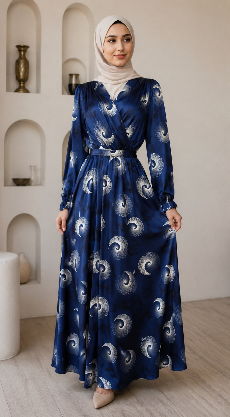 the-navy-wave-print-wrap-dress