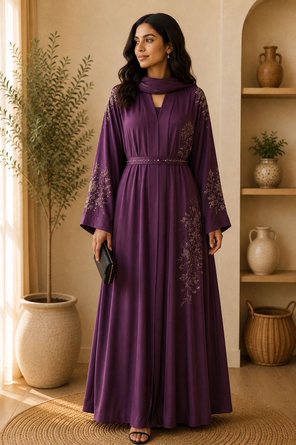 the-plum-vine-belted-abaya