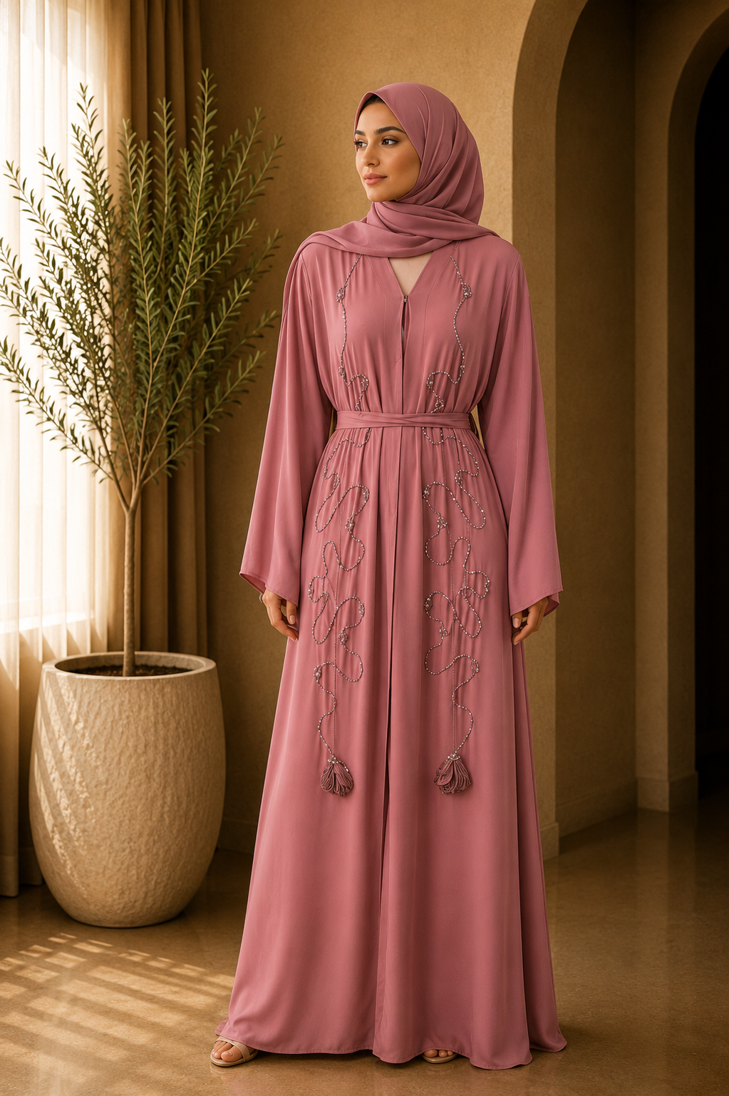 the-rose-tasseled-vine-abaya