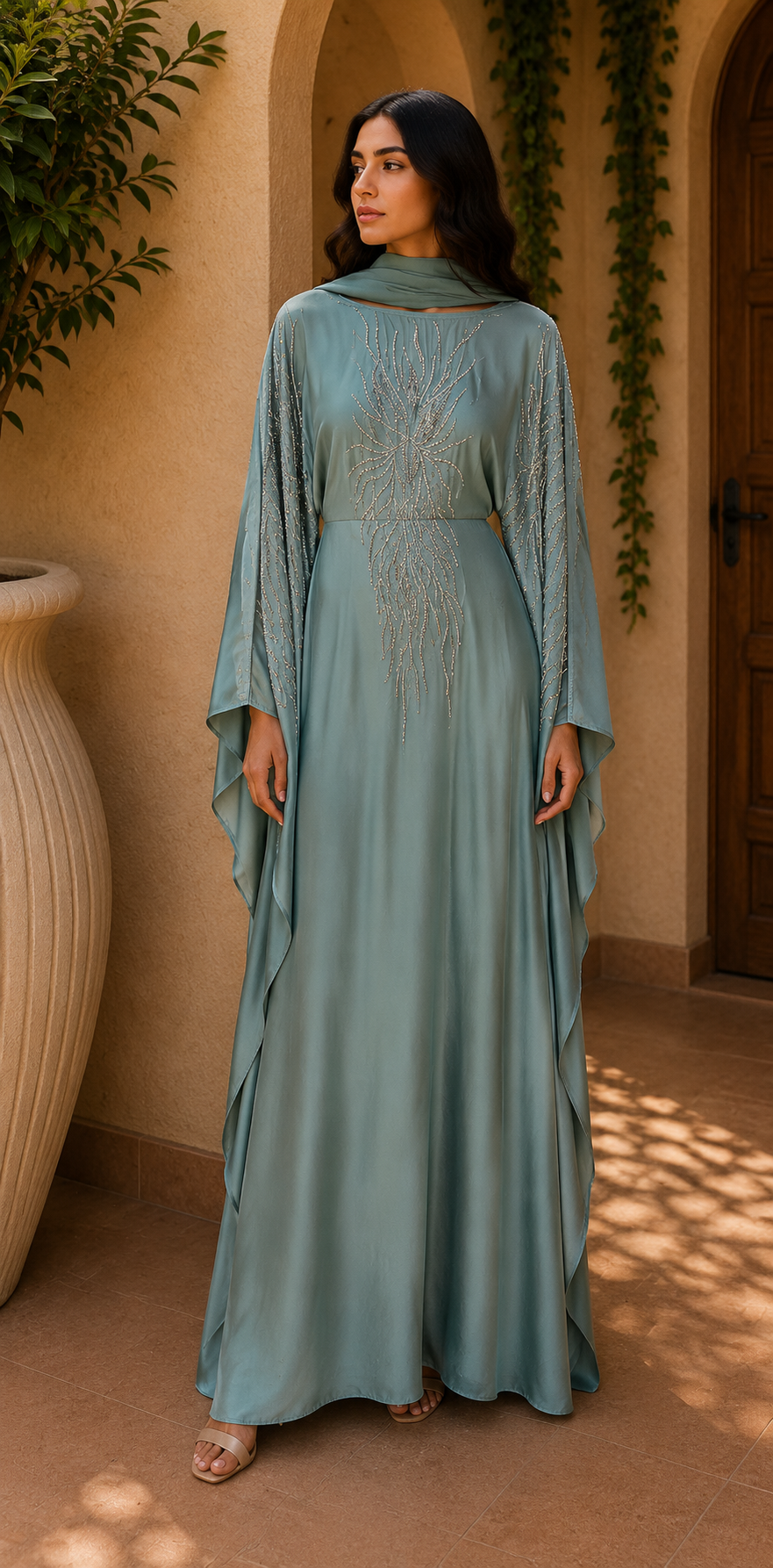 the-teal-firework-kaftan-abaya