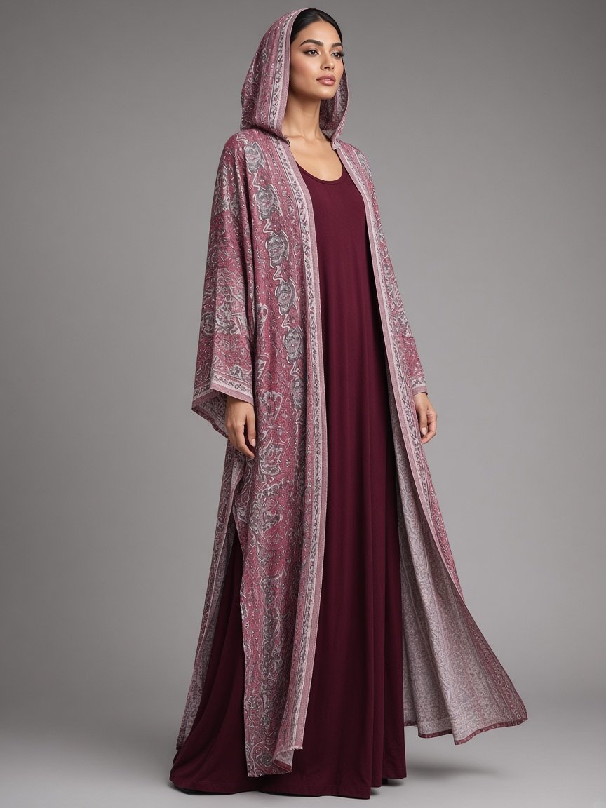 plum-mosaic-hooded-open-front-set