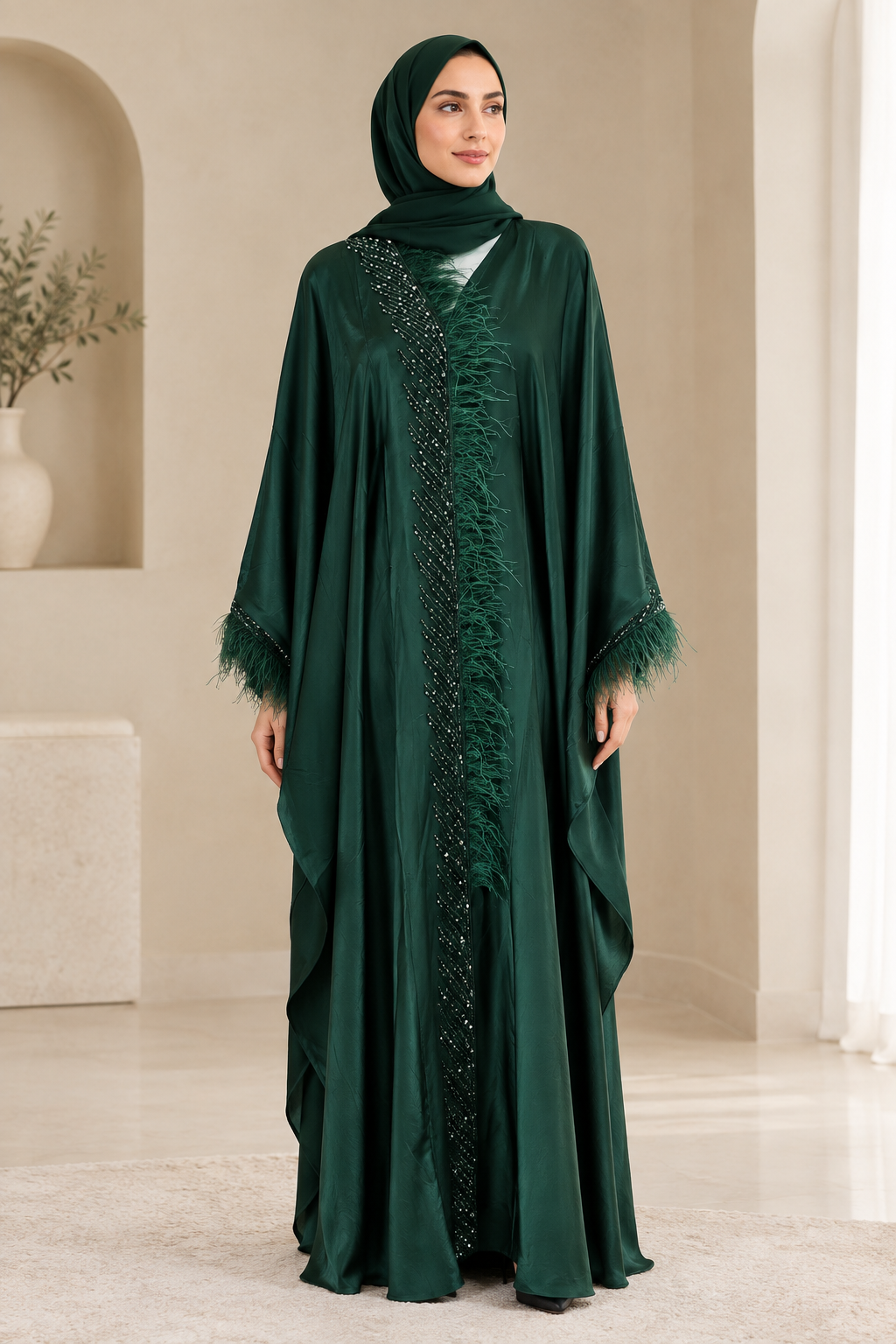 emerald-plume-beaded-butterfly-set-with-hijab