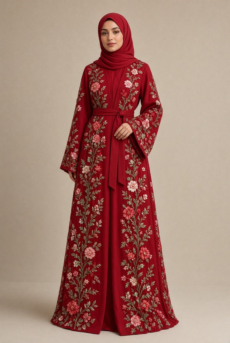 crimson-rose-garden-embroidered-belted-set